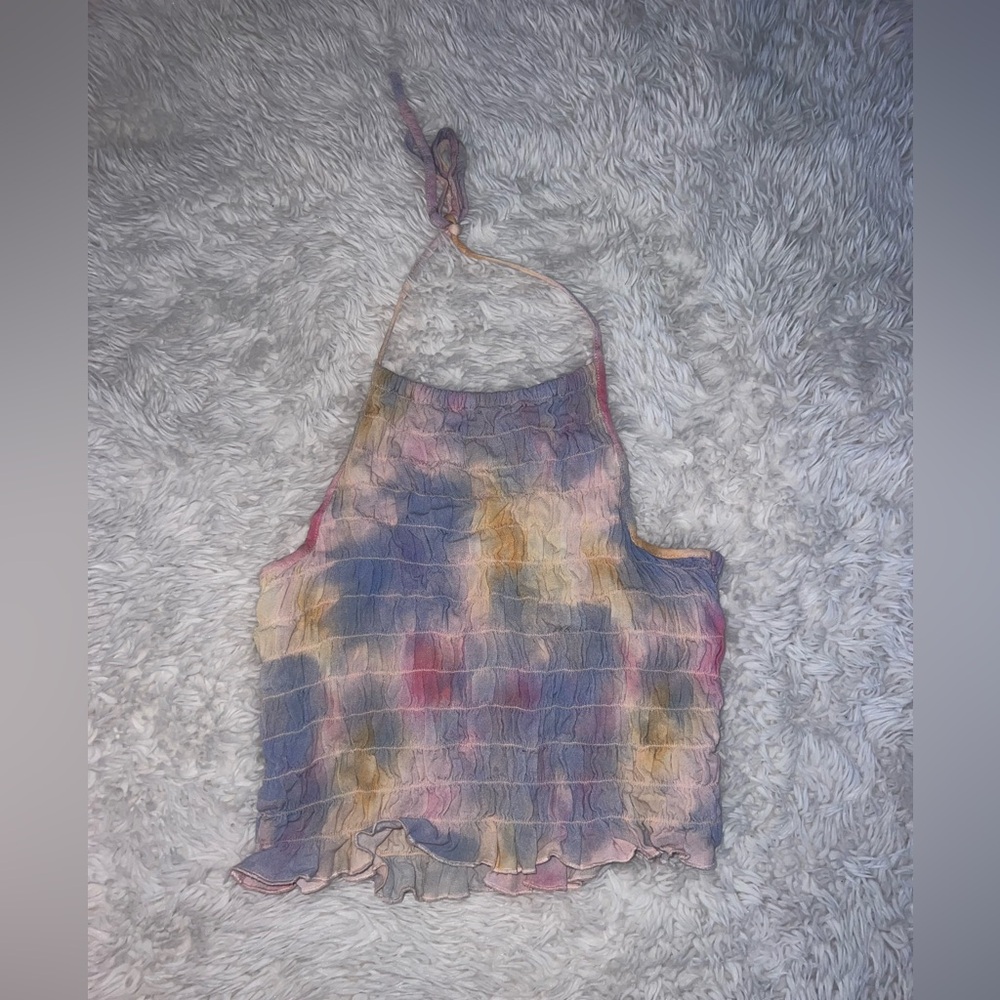Tie dye halter top